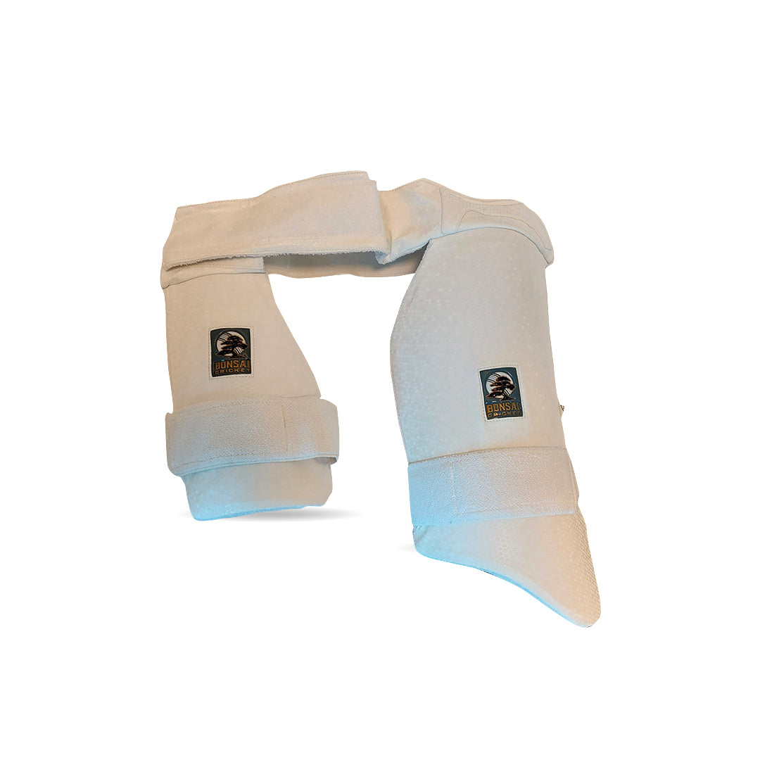 White Pro+ Premium Edition Double Thigh Pad - Mens/Youth