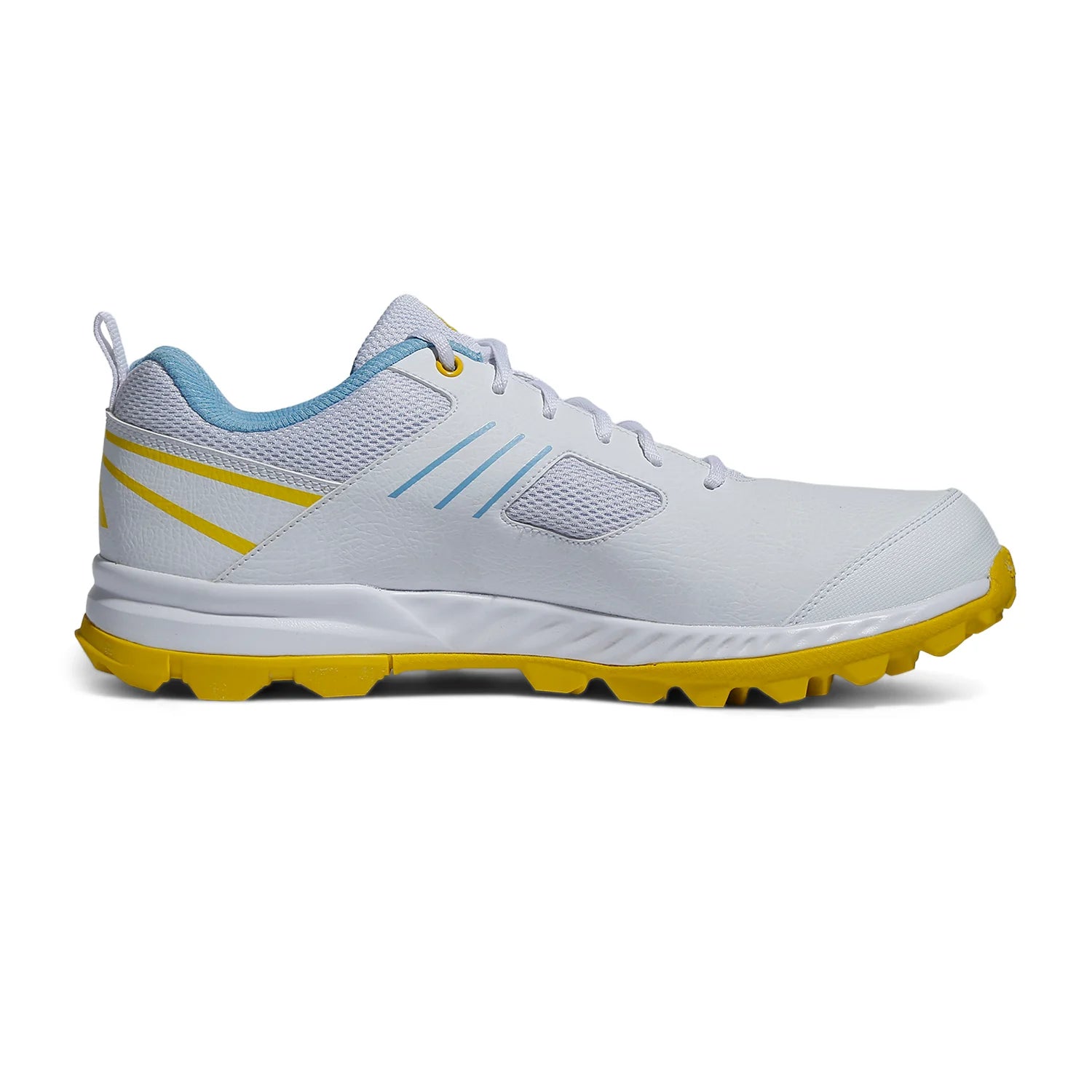 Adidas - Crihase Yellow/Blue - Cricket Rubber Spike Shoes - Size UK 9-10