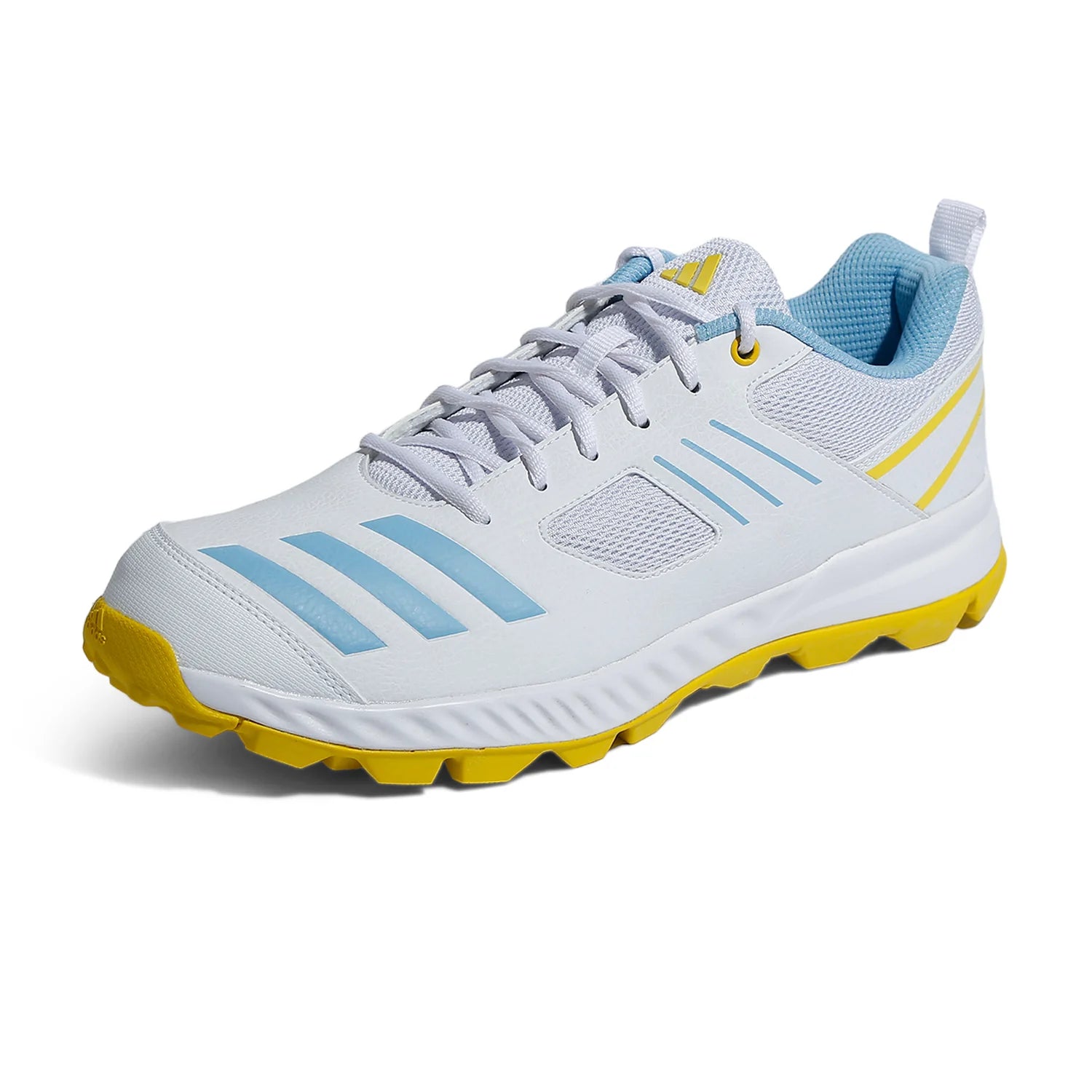 Adidas - Crihase Yellow/Blue - Cricket Rubber Spike Shoes - Size UK 9-10