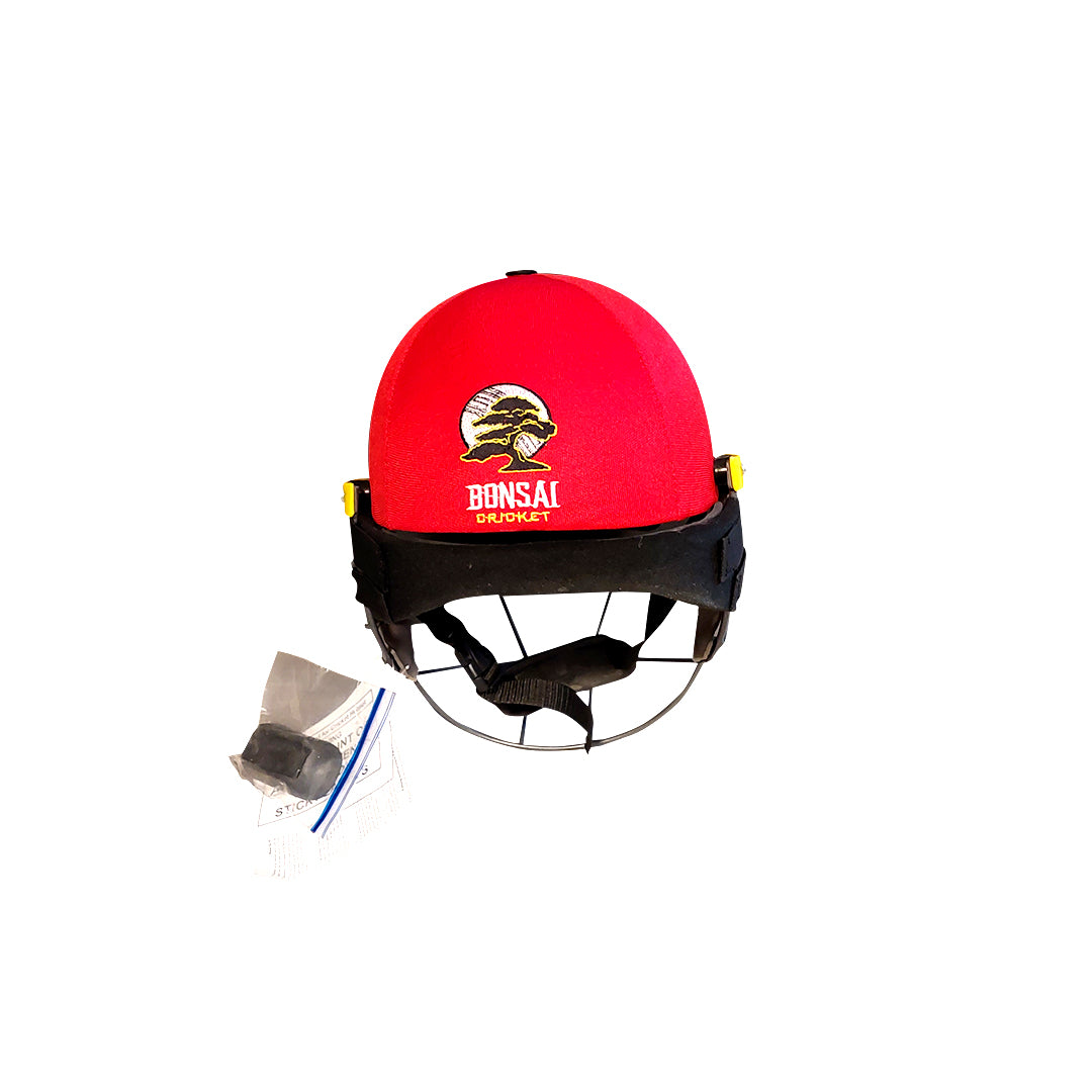 Helmet Steel - Bonsai Cricket - Red - Mens - S/M/L