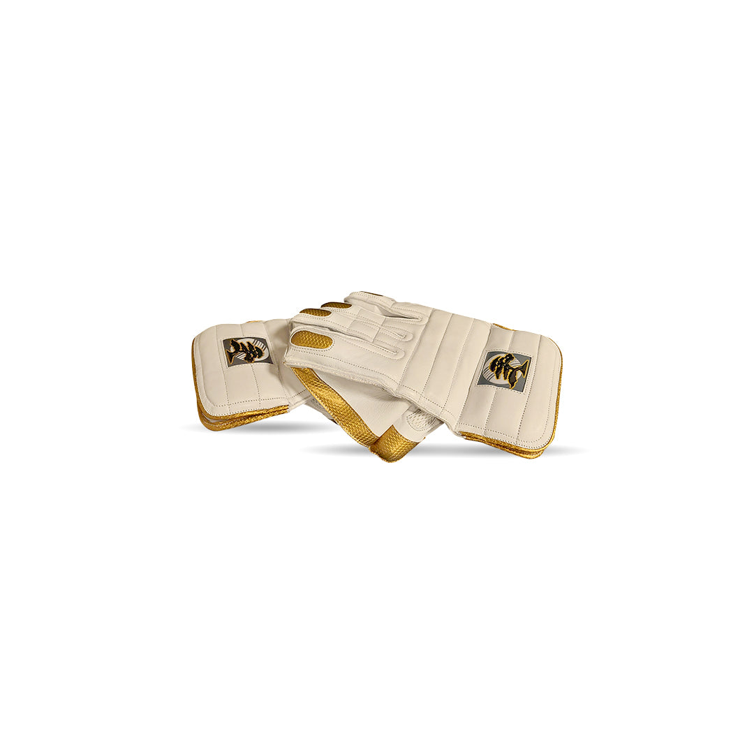 Gold Premium Edition Wicket Keeping Gloves - Mens/Youth