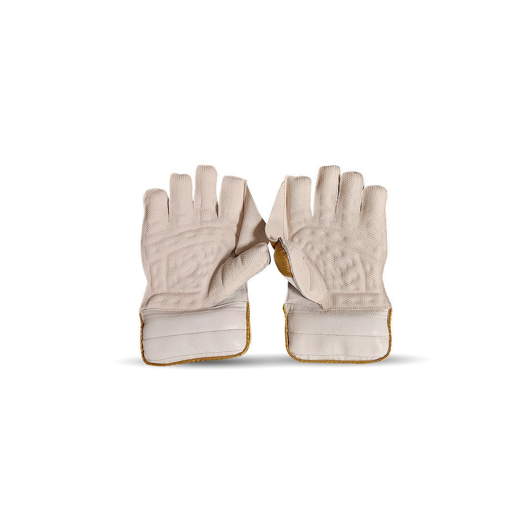 Gold Premium Edition Wicket Keeping Gloves - Mens/Youth