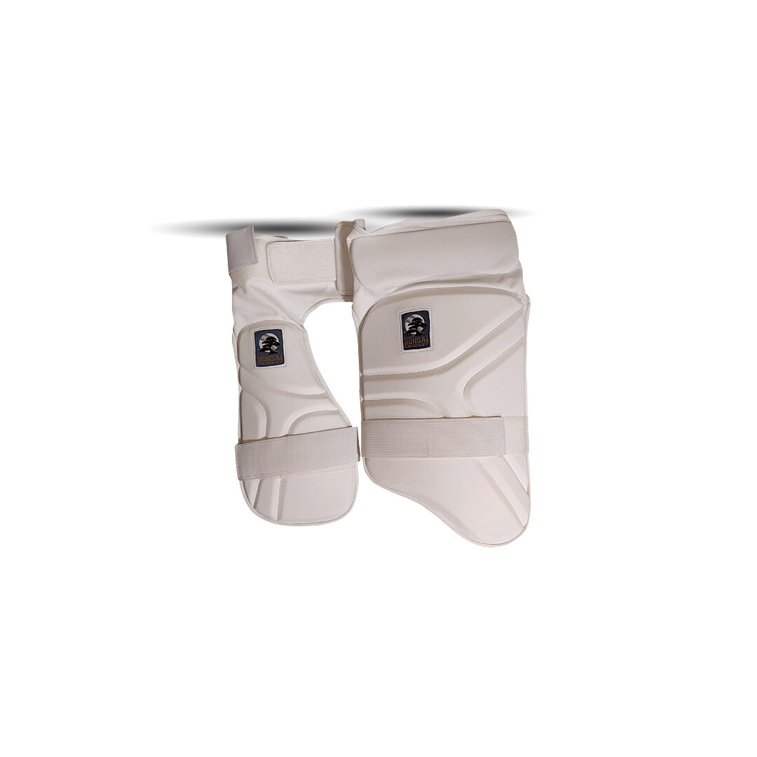 White Premium Edition Double Thigh pad - Mens/Youth