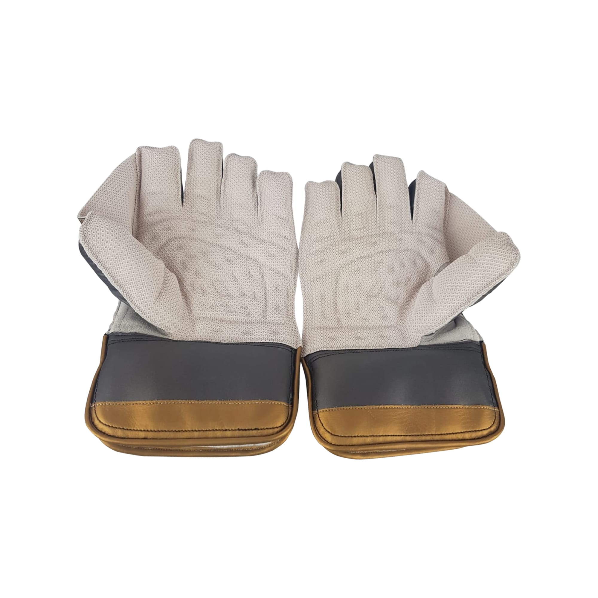 Gold & Grey Premium Edition Wicket Keeping Gloves - Youth