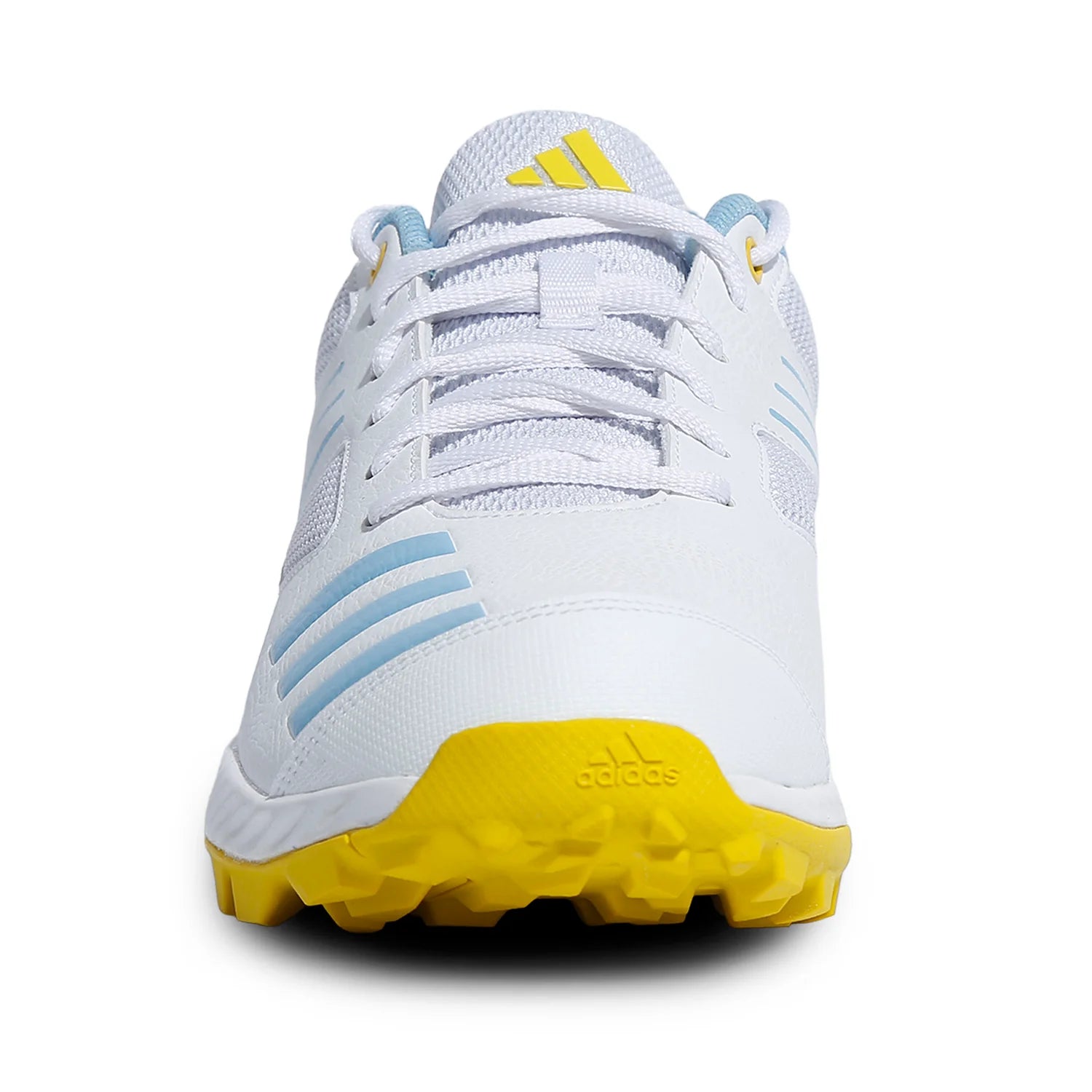 Adidas - Crihase Yellow/Blue - Cricket Rubber Spike Shoes - Size UK 9-10
