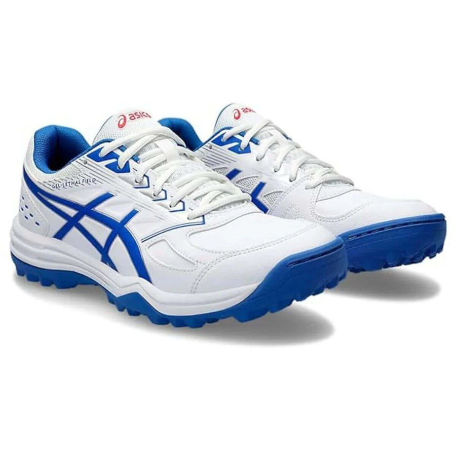 ASICS - GEL LETHAL FIELD - WHITE BLUE - SIZE UK 8 - 10