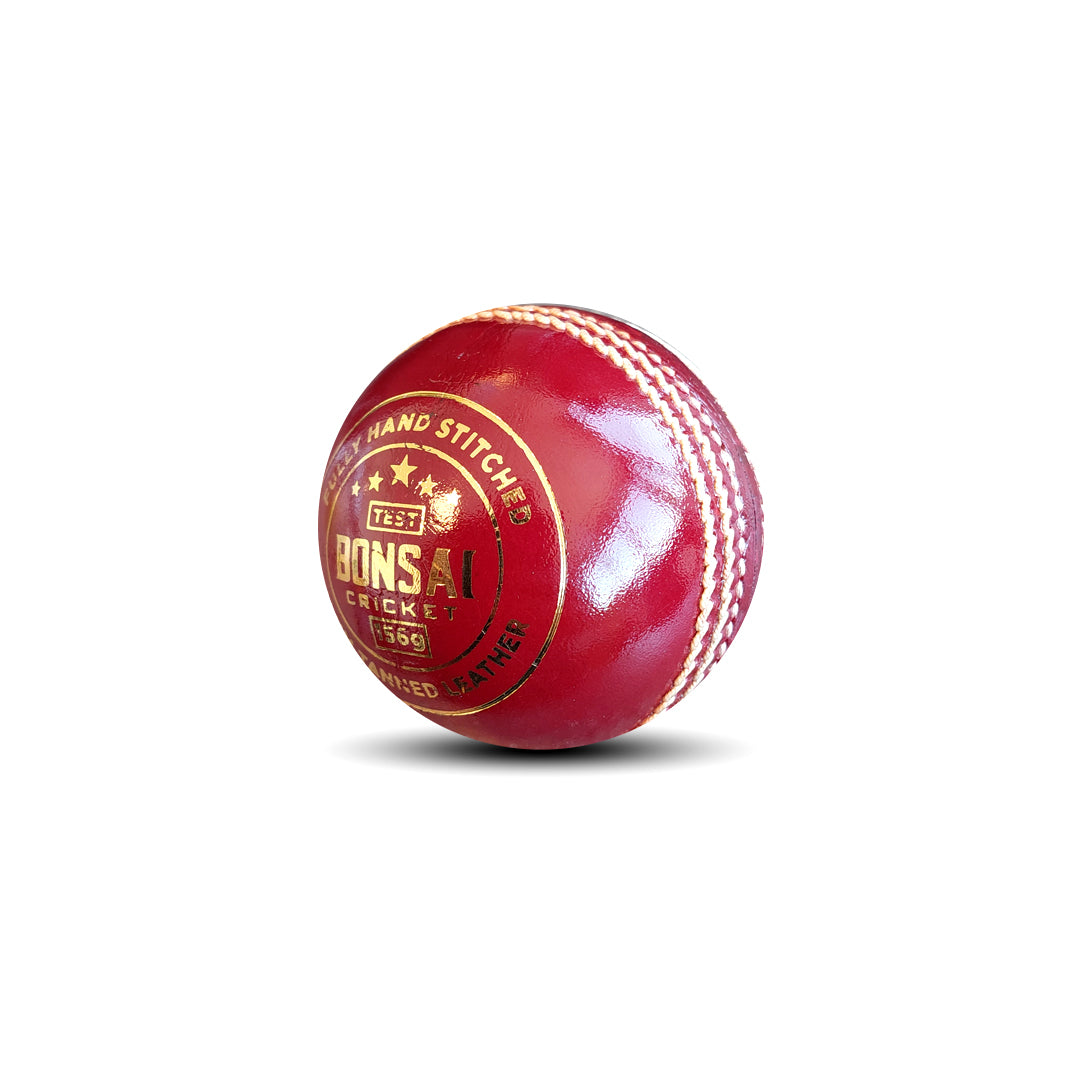 Test Grade 2022 - 5 1/2 oz Mens Cricket Ball - White/Pink/Red