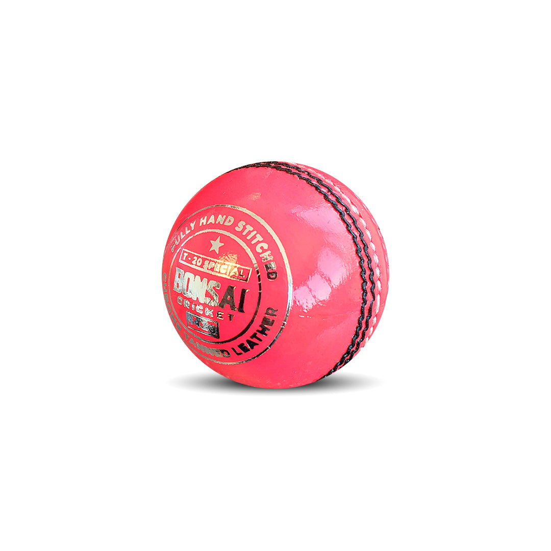 T-20 Special 2022 - Womens Cricket Ball (142 Gram) - White/Pink